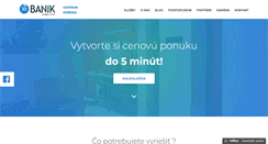 Desktop Screenshot of banik.sk
