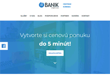 Tablet Screenshot of banik.sk